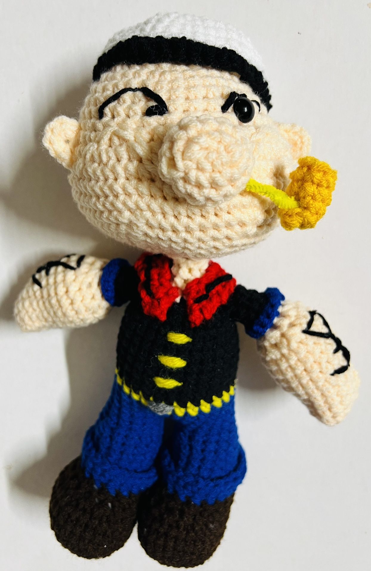 POPEYE sailor man figure Crochet Doll PLUSH STuff Amigurumi TOY handmade unique