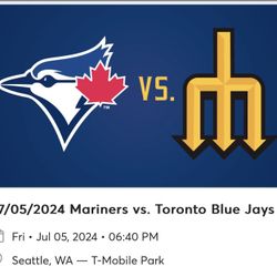 Mariners vs. Toronto Blue Jays Tickets Friday 7/5