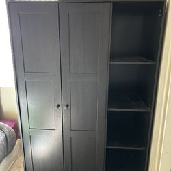 Big Brown wooden wardrobe. 