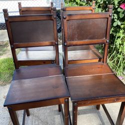 4 Tall Dining Chairs 