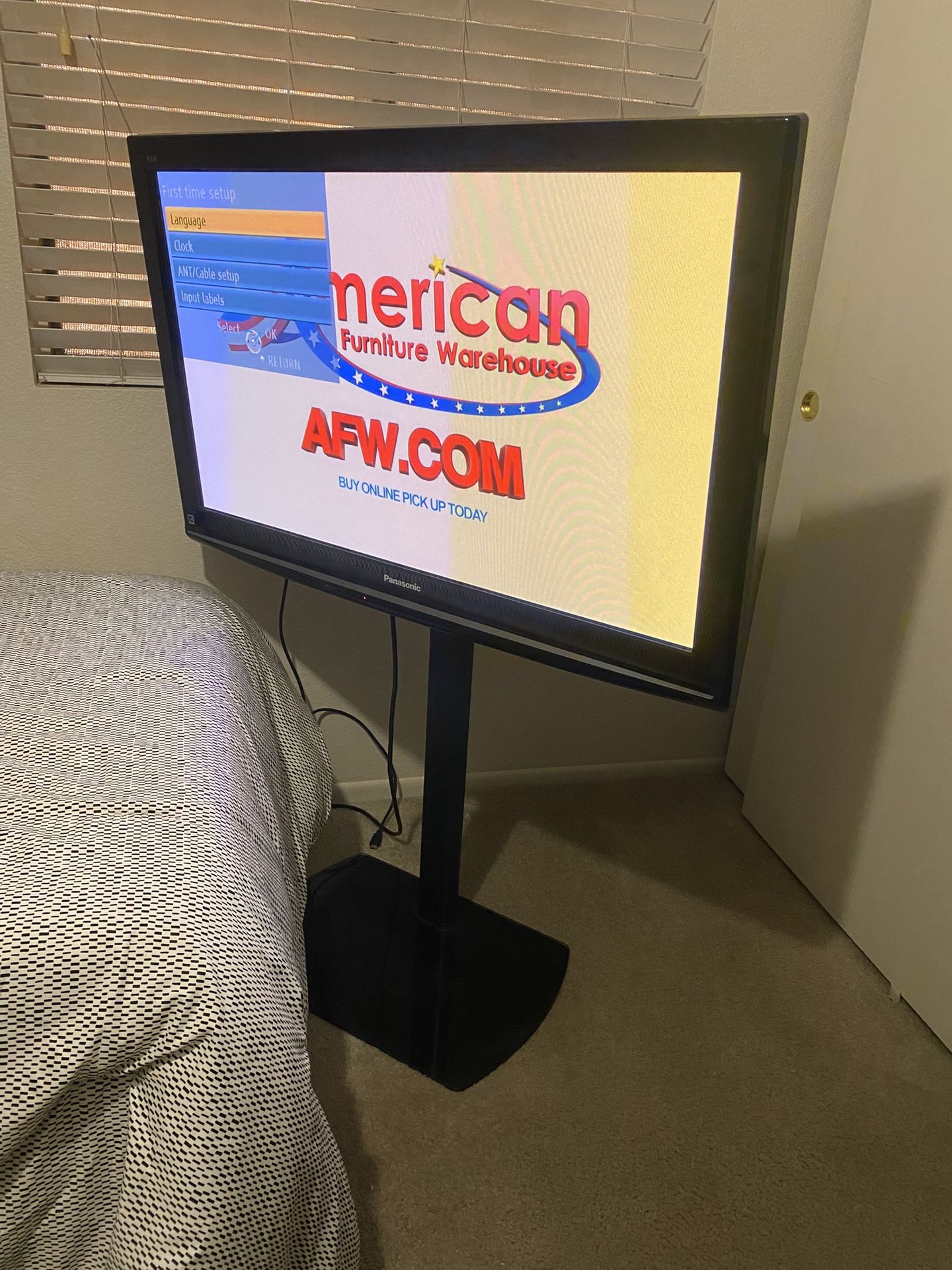 Panasonic Plasma Tv with Stand