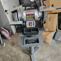 Craftsman 6in Bench Grinder With Stand And Light
