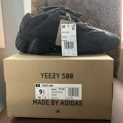 Adidas Yeezy 500 Utility Black 2023 Size 9 1/2 Mens 