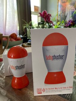Baby Shusher Portable Sound Machine - Mom-Like 'Shh!' Sound for Baby, Sleeping Soother, Newborn Essentials for Crib, Battery Operated