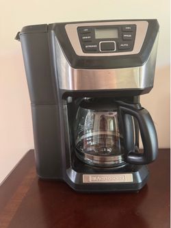 Black and decker coffee maker with bean grinder