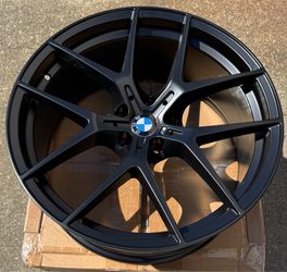 Brand New 20” BMW Style Satin Black Staggered Wheels 5x112 All 4 Price Firm