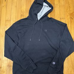 Black Champion hoodie size large