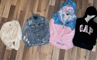 Girls’ Jacket & Outerwear Bundle Size 8–12 | GAP, Eddie Bauer, Art Class & Knit Works | 4 Pieces