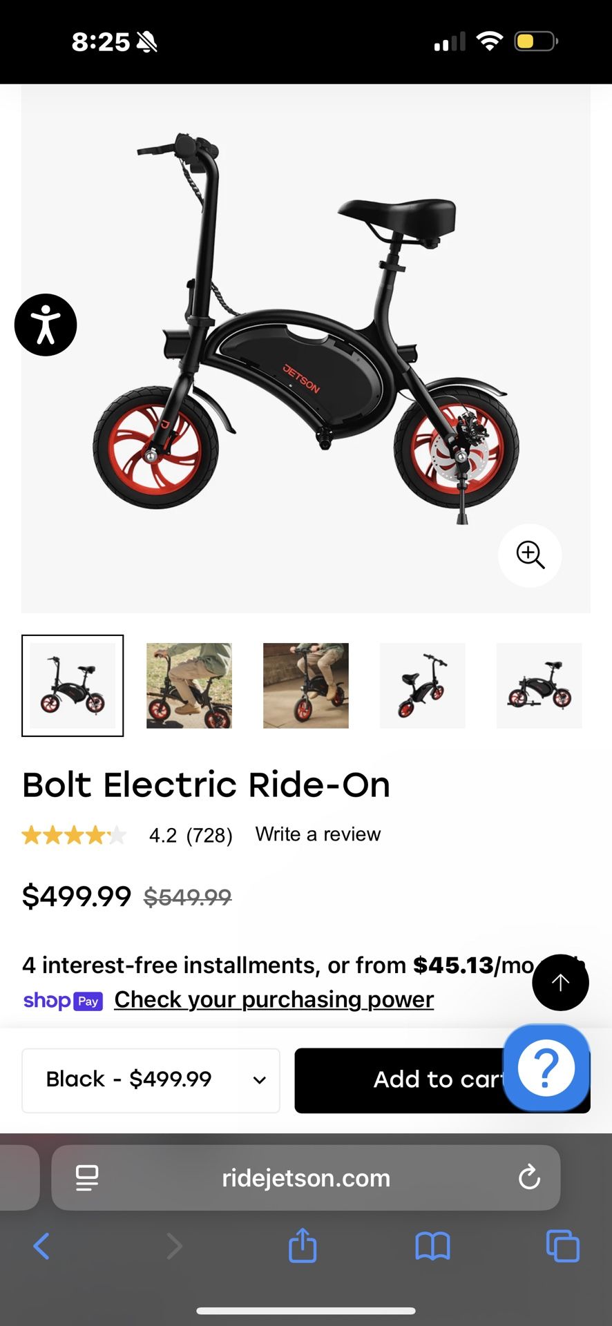 Jetson Electric Foldable Bike