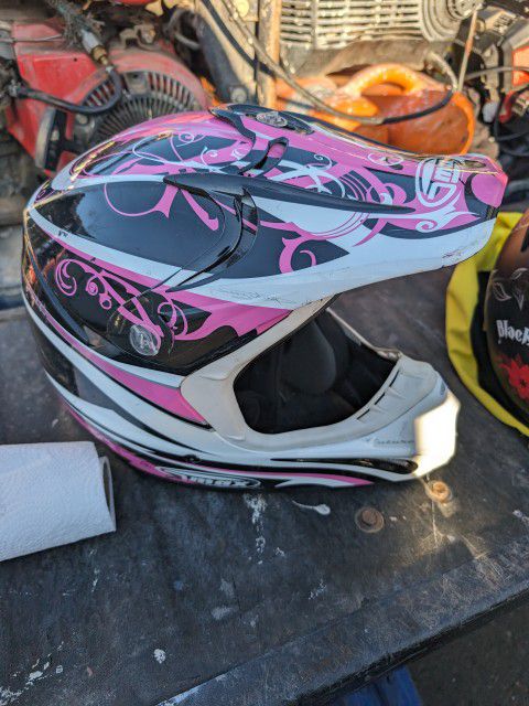 Lrg Women's Motor Cross Helmet 