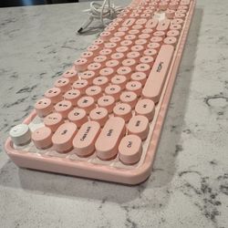 Pink Computer Keyboard 