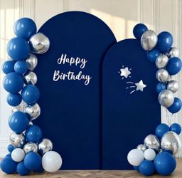 Toolterritary Metal Arch Backdrop Stand and Cover Set
