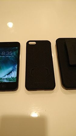 IPHONE 5 with cover clip and stand