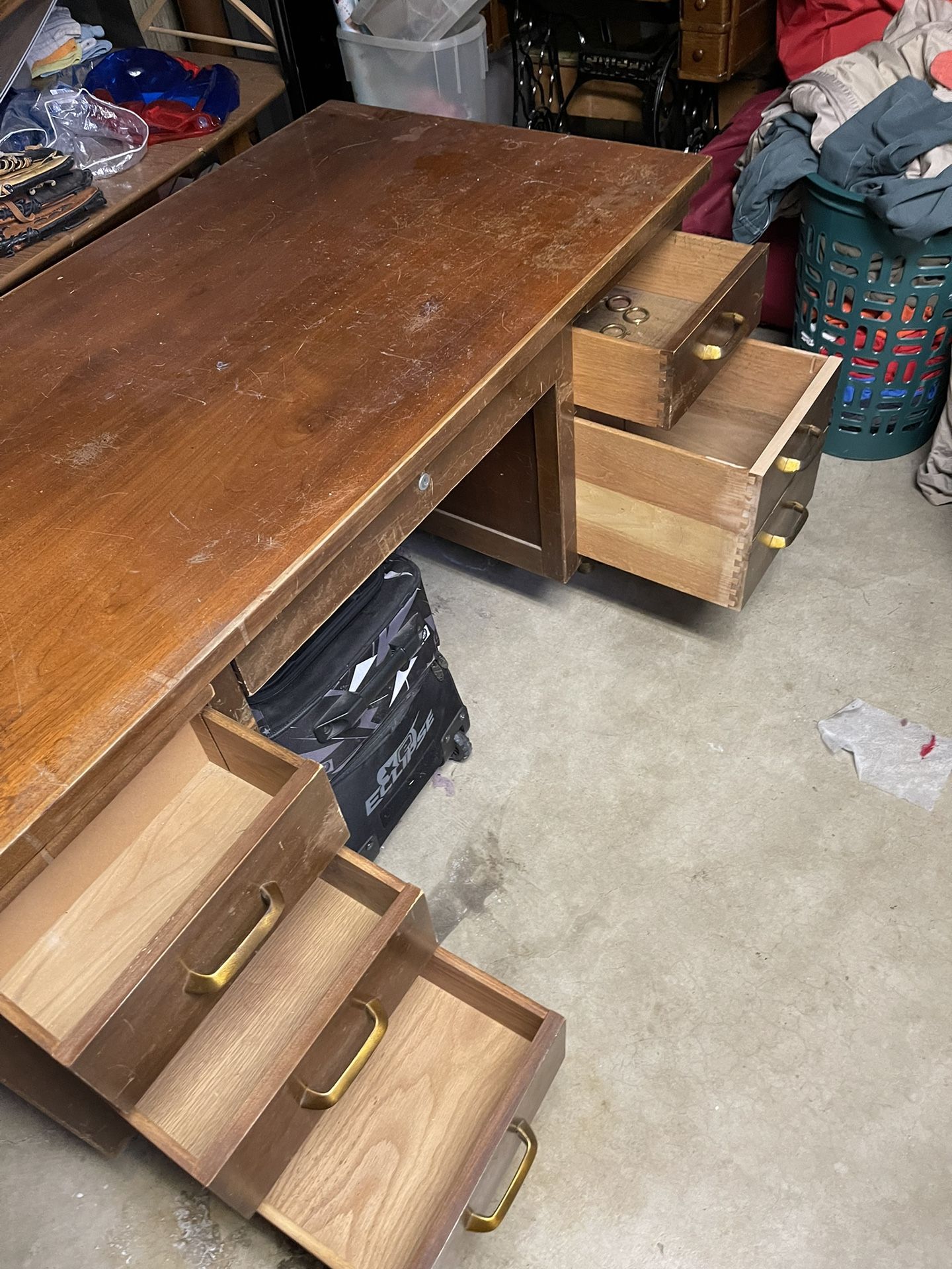 desk solid wood Vintage