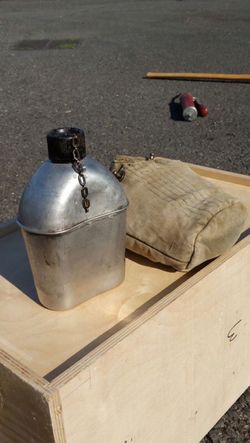 Antique water bottle from the army