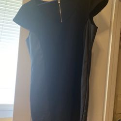 Black Dress With Some Leather 