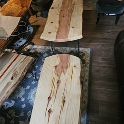 Redwood Dining Table and Matched Coffee Table 