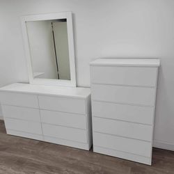 Brand New Dresser with Mirror and Chest / Comoda con Espejo y Gavetero Nuevos a Estrenar … Fast 🚚