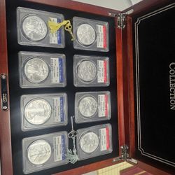 Silver eagle collection