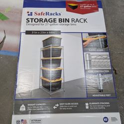 2 Saferacks Storage Bin Racks