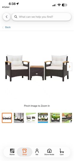 2 matching patio chairs outdoor furniture with coffee table