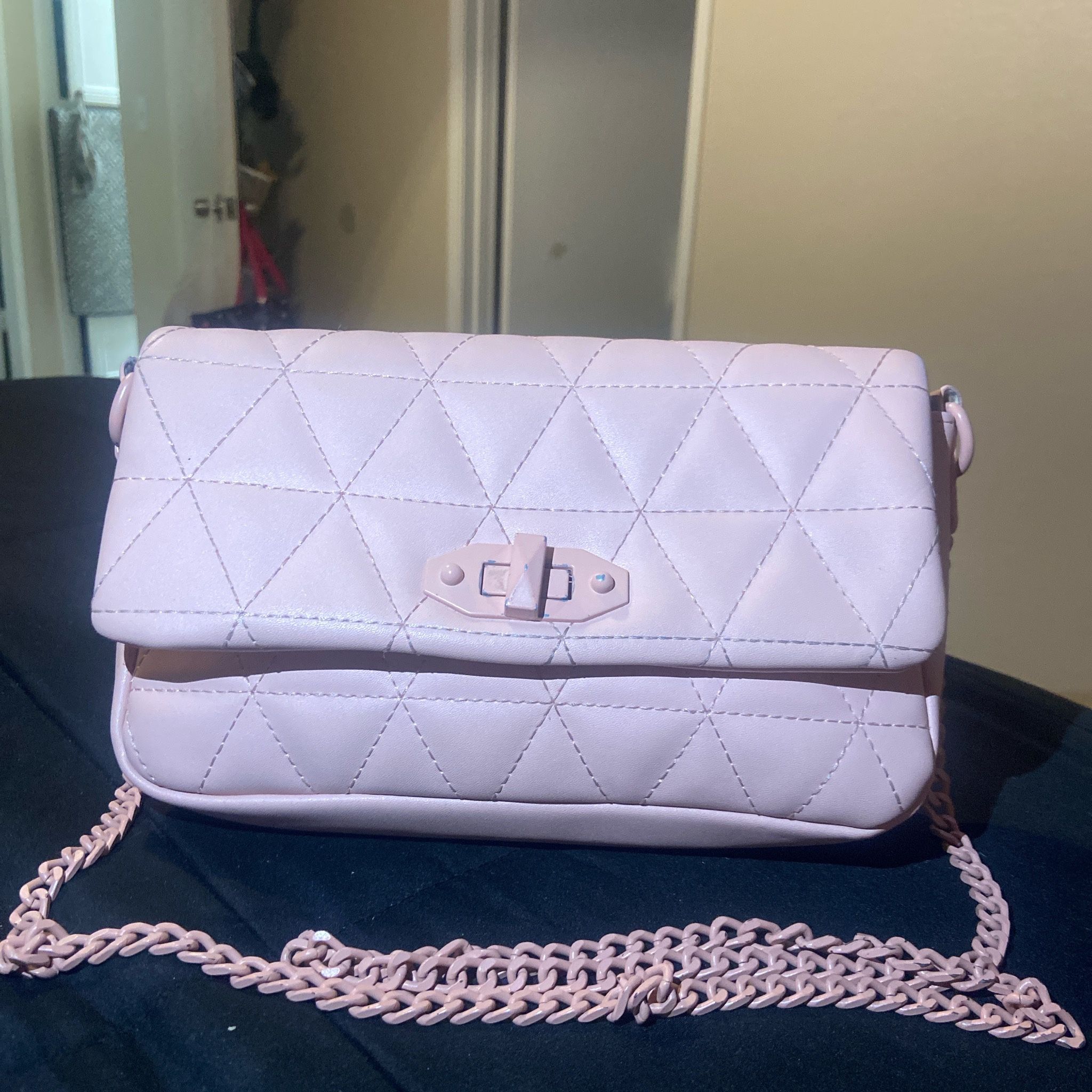 Pink shoulder bag