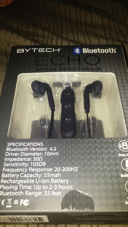 Bytech bluetooth echo wireless earbuds