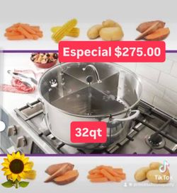 Olla tamalera Vaporera 32qt Capacidad 100 tamales  Para Birria Pozole Menudo Barbacoa Especial $275.00 Princess House  Ventas Finales