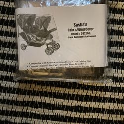 Double Stroller Rain Shield