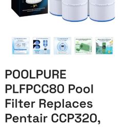 Poolpure Filters Model- PLFPCC80 (4-pack Cartridge)
