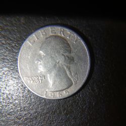 1965 No Mint Mark Quarter