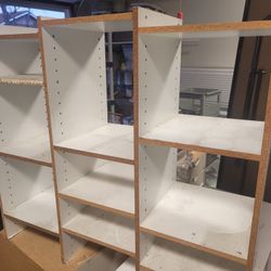 White Storage Shelves 