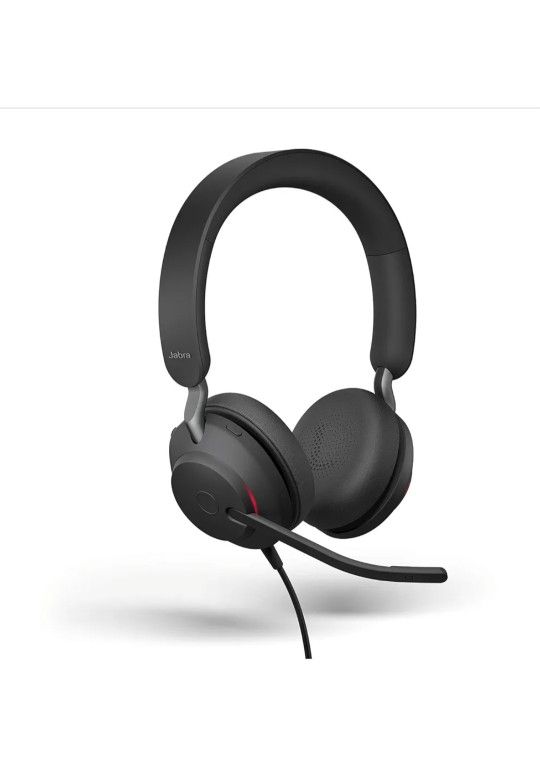 Black Friday Deal Jabra Evolve2 40 UC Wired Headphones, USB-C, Stereo, Black