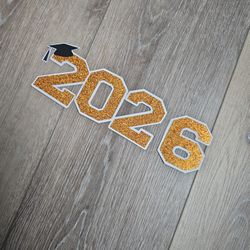 White & Copper/pumkin Orange Glitter