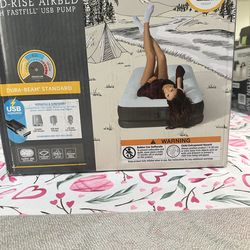 MID RISE  AIRBED with fast fill usb pump 12 in height