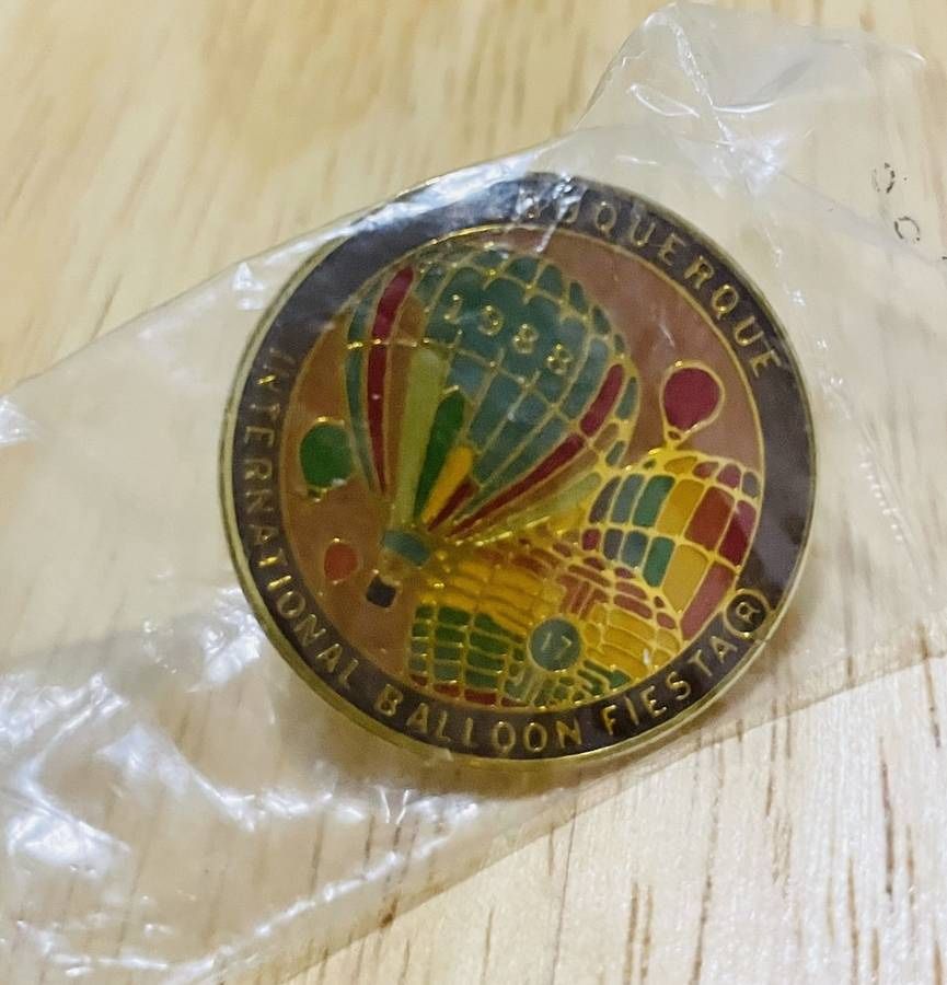 Vintage Balloon Fiesta And Route 66 Pins