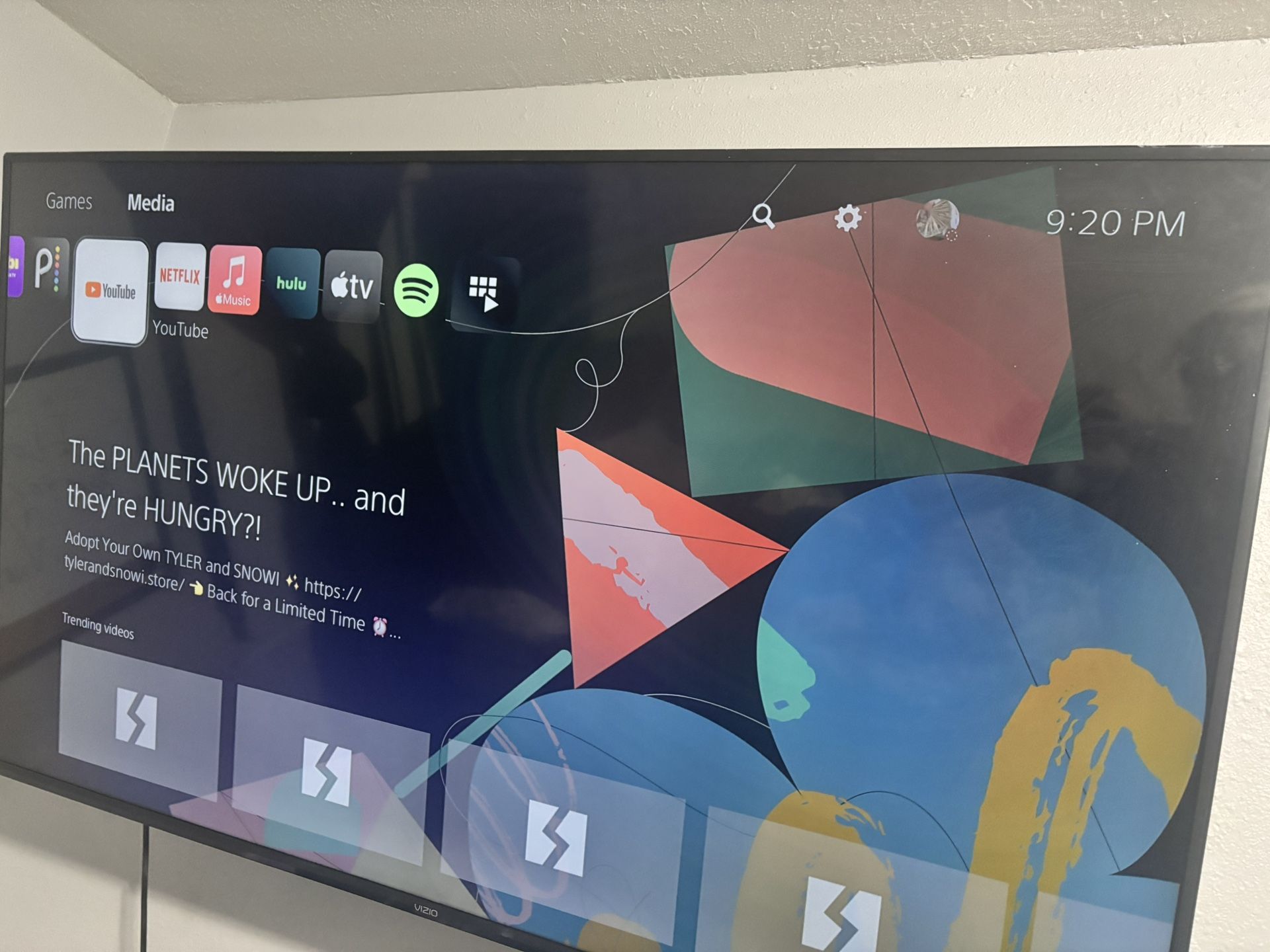 Vizio TV 65” For Sale