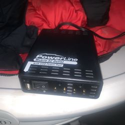 PowerLine Mobile AC Outlet 200W DC to AC Converter Box
