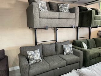 LIGHT BROWN SOFA LOVESEAT SET SALE