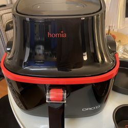 Homia Air Fryer Black Red New