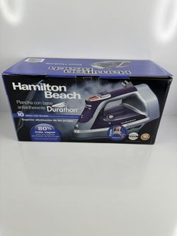 Hamilton Beach Durathon Nonstick Retractable Cord 1700W Steam Iron 10X Durable