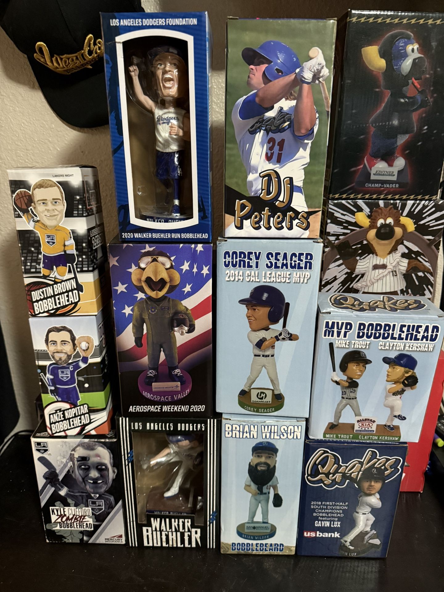 Dodgers Quakes LA Kings Bobbleheads