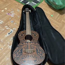Tenor Ukulele. Tiki Design.
