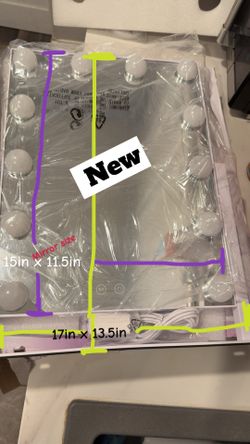 HIEEY LED Lighted Makeup Mirror. Clovis. Ashlan & Fowler. FCFS.