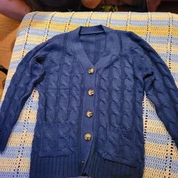 Womens Cardigan Sweater Size L