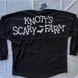 Knott’s Scary Farm Sweater Jersey-Black Glow In the dark