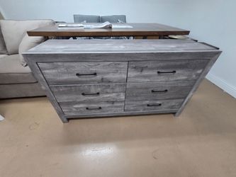Gray 6 drawer dresser ONLY $225