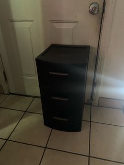 Cajonera de plastico negra