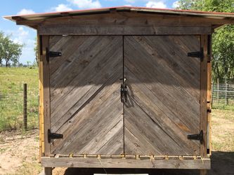 Custom hay/feed barns made with refurbished wood or new wood