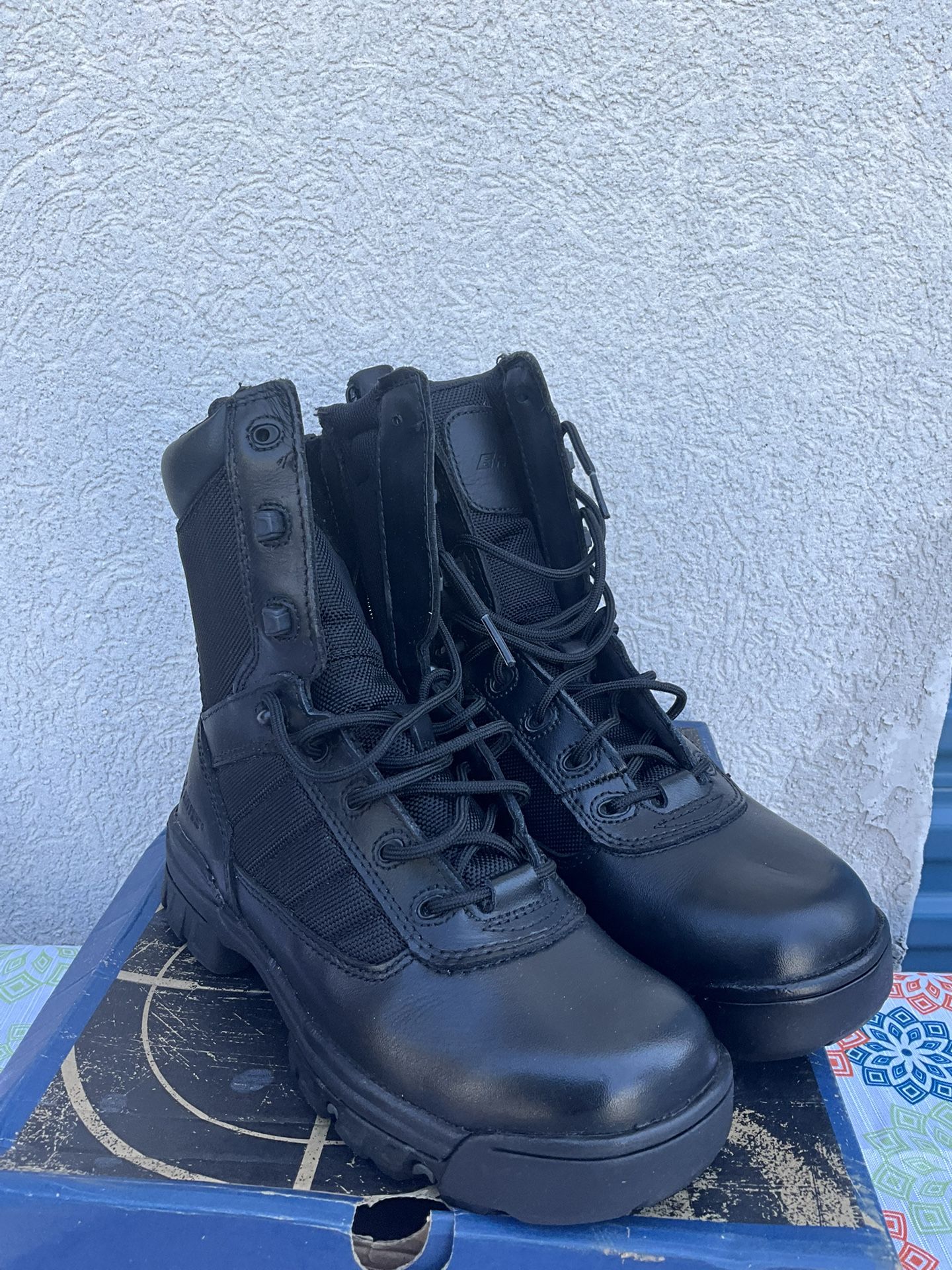 Tactical Sport 8” Leather Military Combat Security Boot E02261 Sz 8 EW